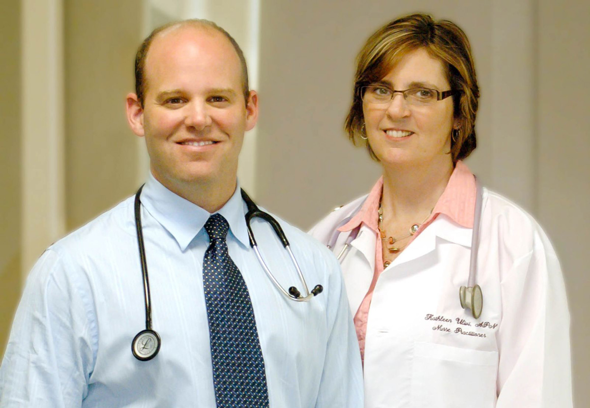 Dr. Passerman and Kathy Ulivi, Dwight Healthcare Center of Morris Hospital
