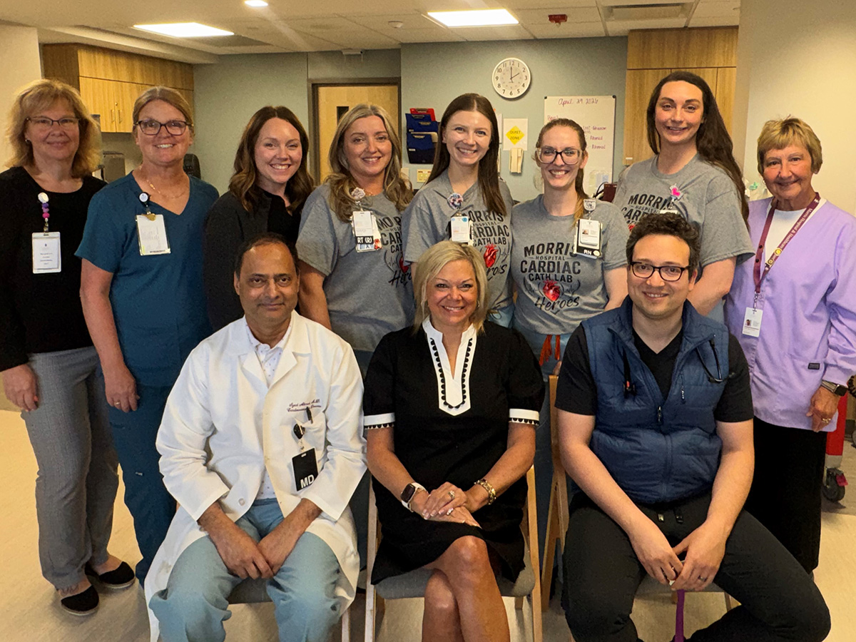 Rare Complication Leads to Remarkable Bond with Morris Hospital Cath Lab Team